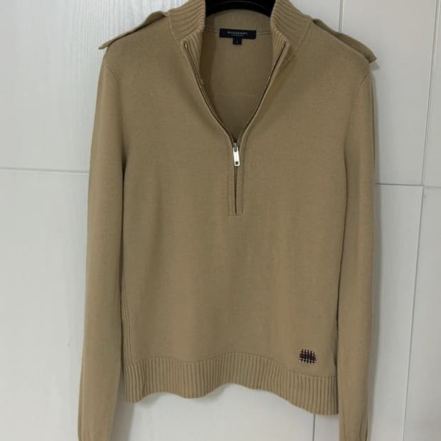 버버리 런던 반집업 니트 여성 44,55 정품