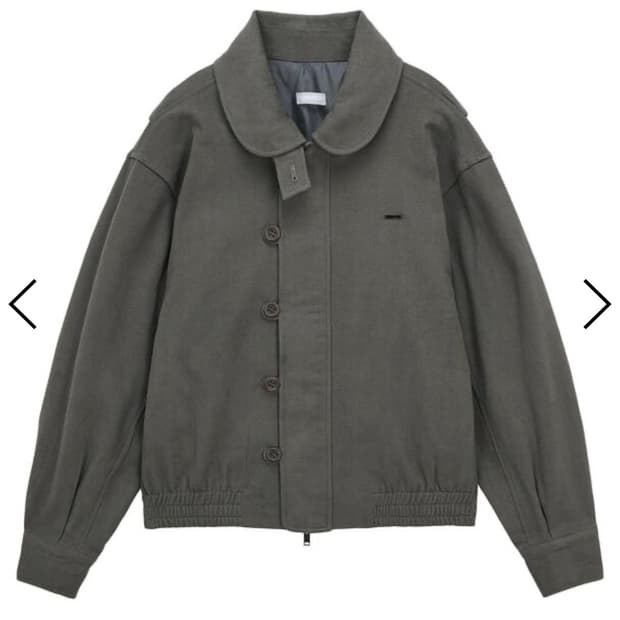 허그유어스킨 스쿨 봄버 자켓 카키