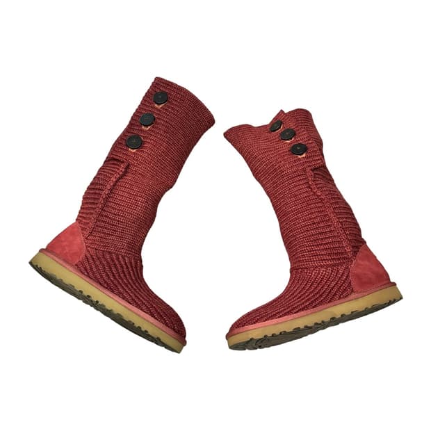UGG 어그 미국판 희귀 카디 케이블 롱 니트부츠