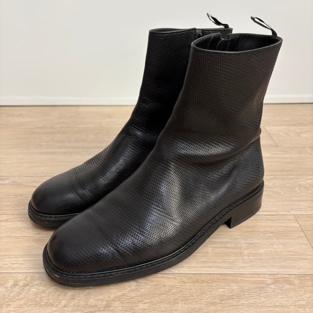 디올 /아카이브02FW REFLEXION 사이드지퍼 앵클부츠 /UK8.5