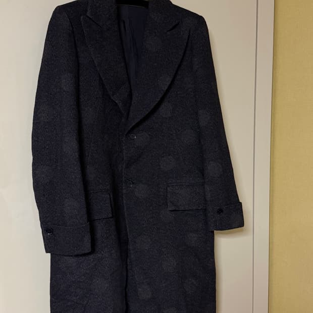 +NOIR dot jacquard coat