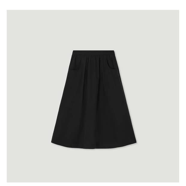 망고매니플리즈 MIYU SHIRRING SKIRT( BLACK)