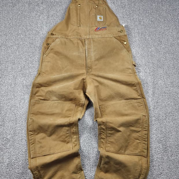 칼하트 덕캔버스 더블니 워크 오버롤 슈트 ( 42X32 ) / 10312
