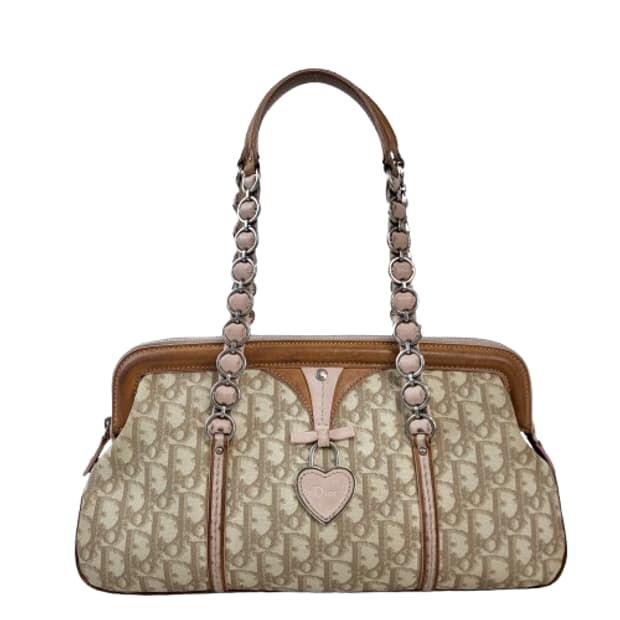 정품 디올 빈티지 오블리크 로맨틱 트로터 숄더백