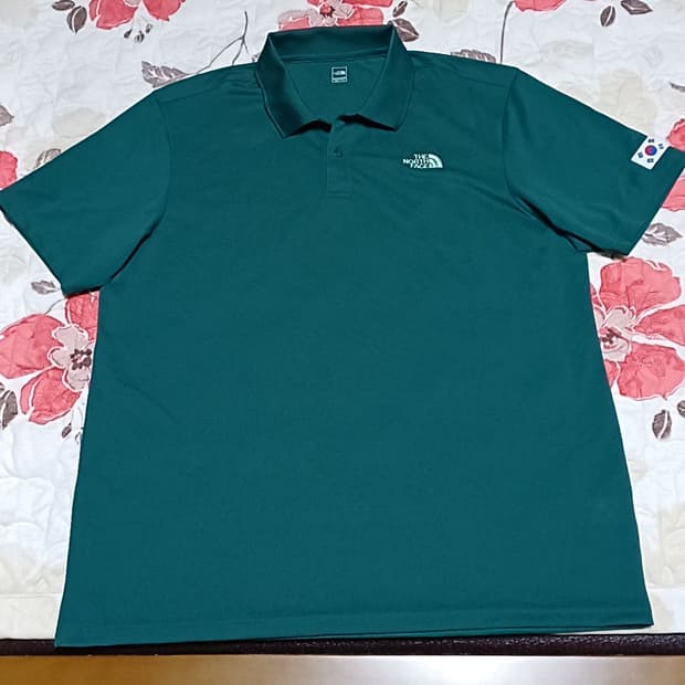 노스페이스 국가대표 반팔 실측115 가슴61 기장77