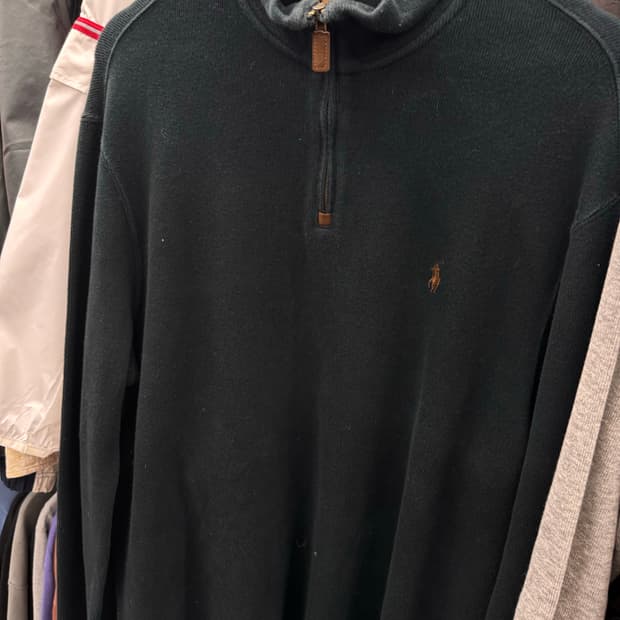 폴로 코튼 반집업 