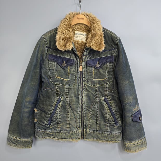 버커루(BUCKAROO) 퍼카라 데님 자켓 L