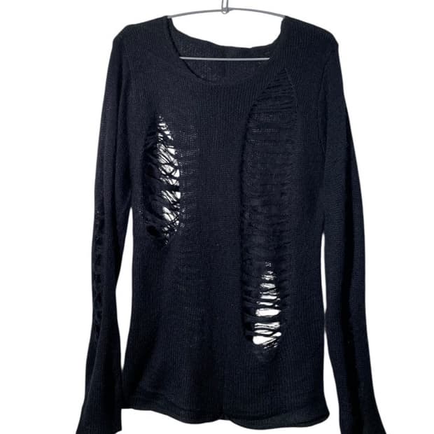 빈티지 디스트레스 니트