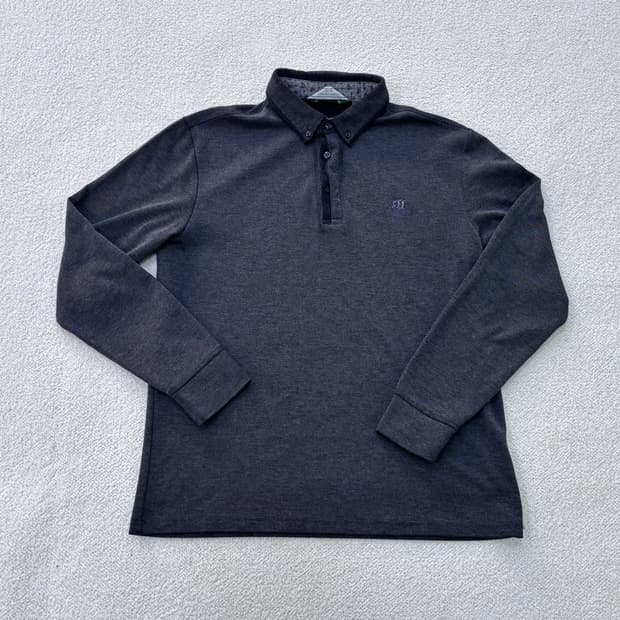 100 헨리코튼 긴팔 카라 티셔츠 0311E