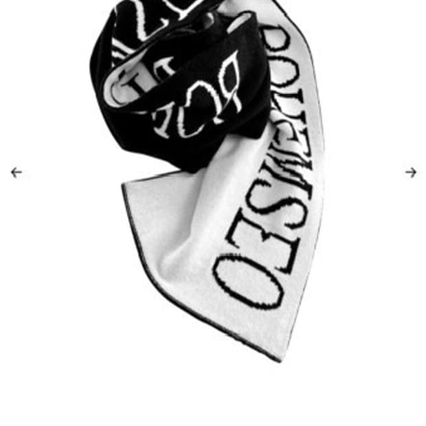 보헤미안서울 보헴서 자카드 니트 머플러 목도리 블랙/아이보리