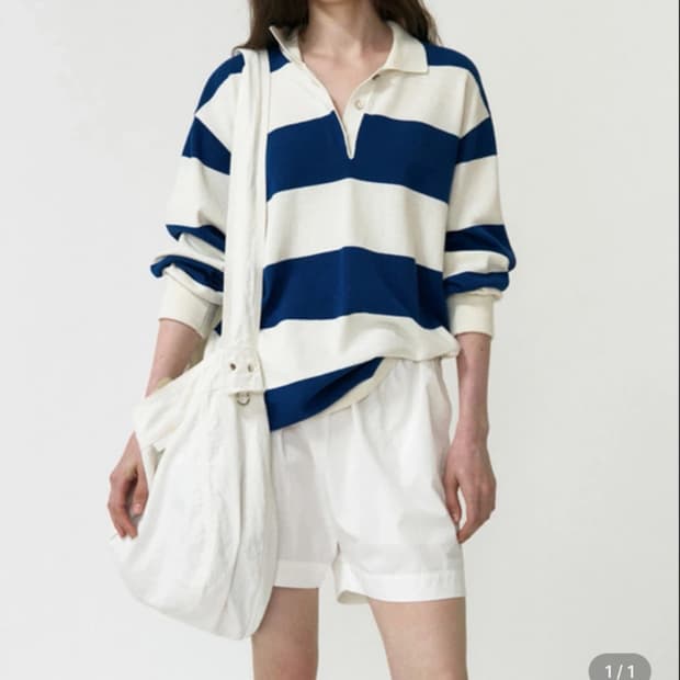 낫띵리튼 Stripe Collar Knit Pullover