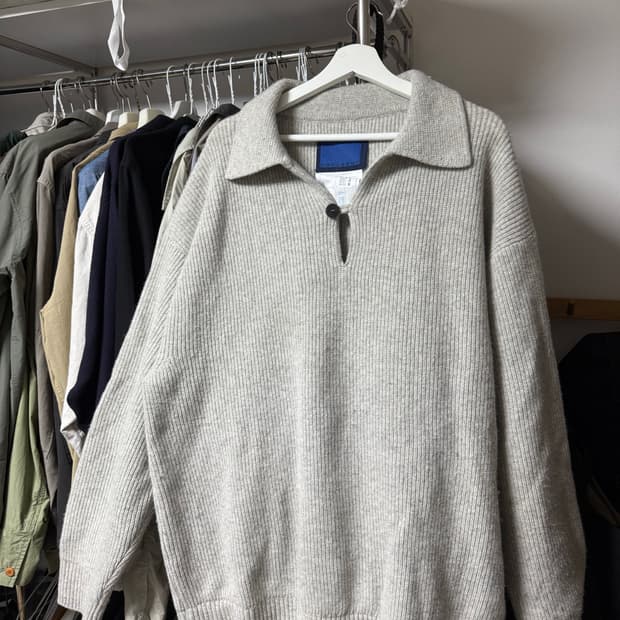 도큐먼트 그레이 스웨터 L