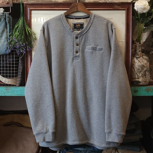 Lee 양털 맨투맨 쉐르파 헨리넥 스웻셔츠 빅사이즈 맨투맨 xxl