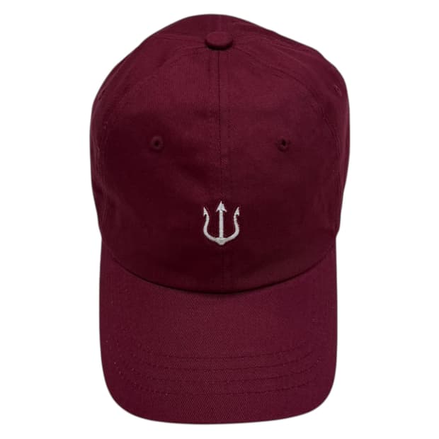베루툼 삼지창 로고 볼캡 모자 버건디 레드