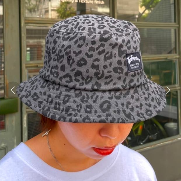 블랙 레오파드 벙거지 버킷햇
57~58호 size