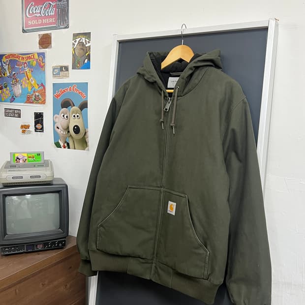 Carhartt WIP 칼하트 모스그린 액티브 워크 자켓