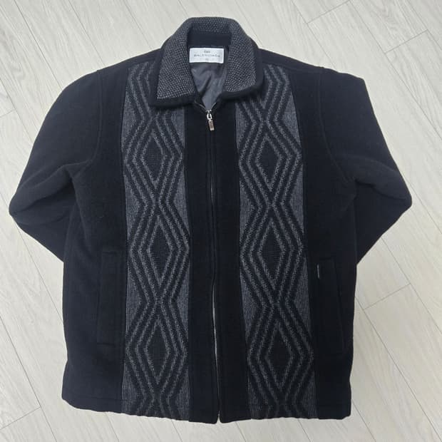 발렌시아가 90s 오리지널 아가일패턴 미니멀 울 자켓  