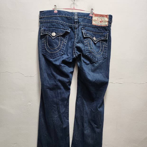 (빅사이즈) 트루릴리젼 RICKY SUPER T 부츠컷 데님 