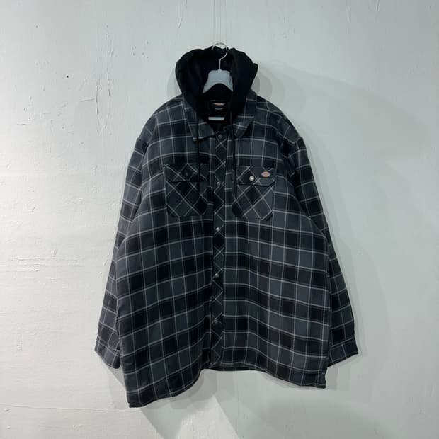 디키즈 플란넬 체크 후드자켓 2XL