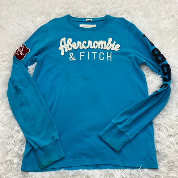 빈티지 스카이 아베크롬비 패치 긴팔 1023 y2k 스트릿 갸루 펑키 일