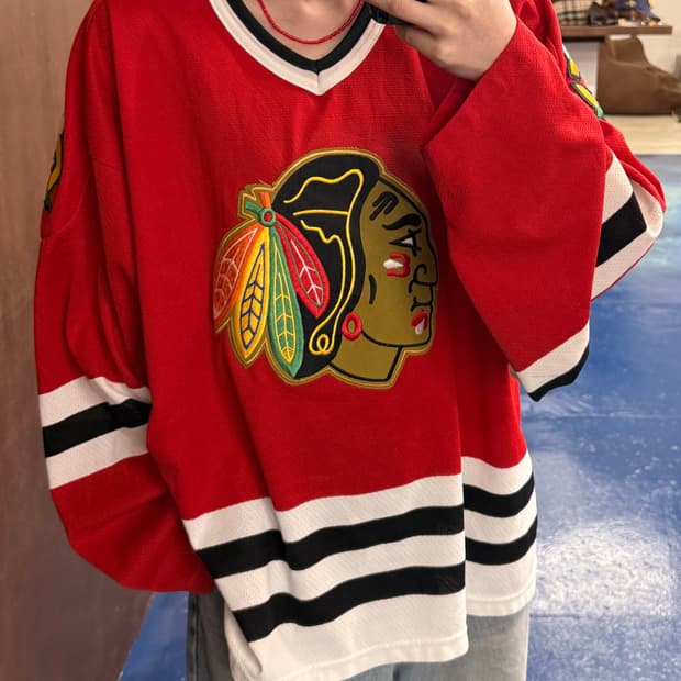 시카고 블랙 호크스 하키져지