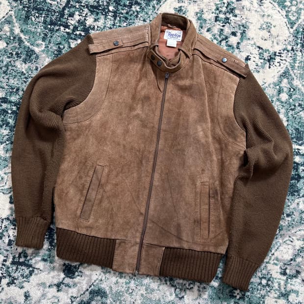 Repaqe Cow Split 소가죽 웨스턴 집업 자켓(L)