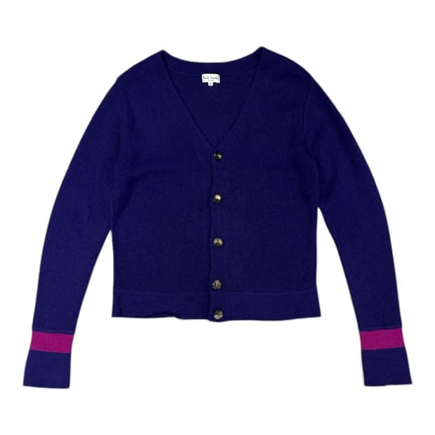 Paul Smith London Purple Knit Cardigan