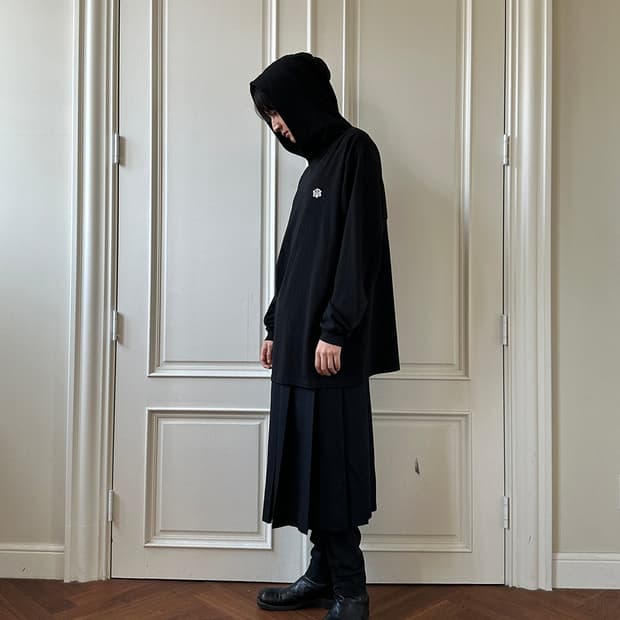 innir 이니어 후드 티셔츠 블랙