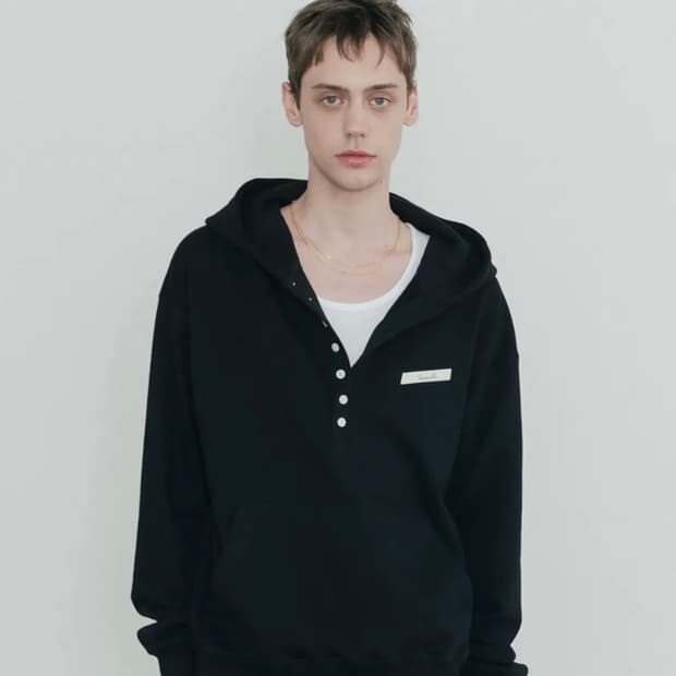 신앤리 테일러 코튼 스웻 후드 티셔츠