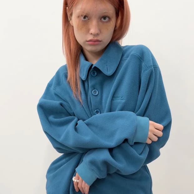 타입서비스 버튼 플리스 맨투맨