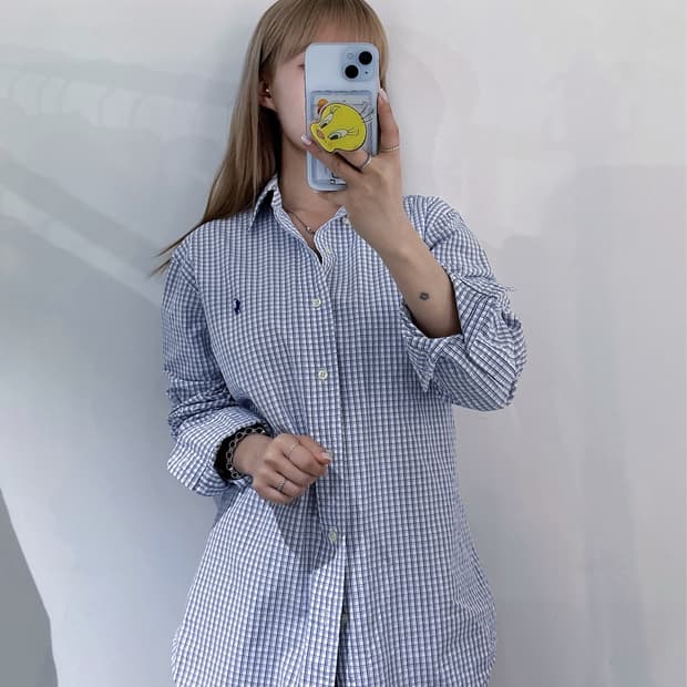 폴로랄프로렌 블루포니 체크 셔츠