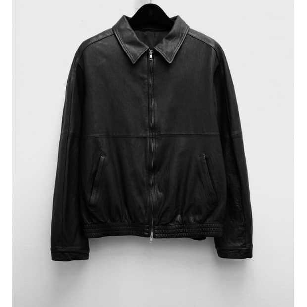 유스 워시드 레더 블루종 S (새상품)