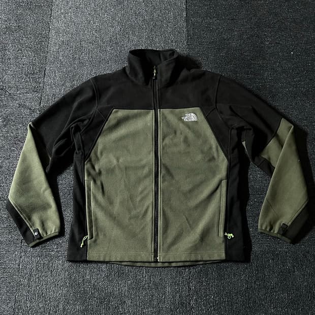 노스페이스 플리스 자켓  카키 블랙 후리스