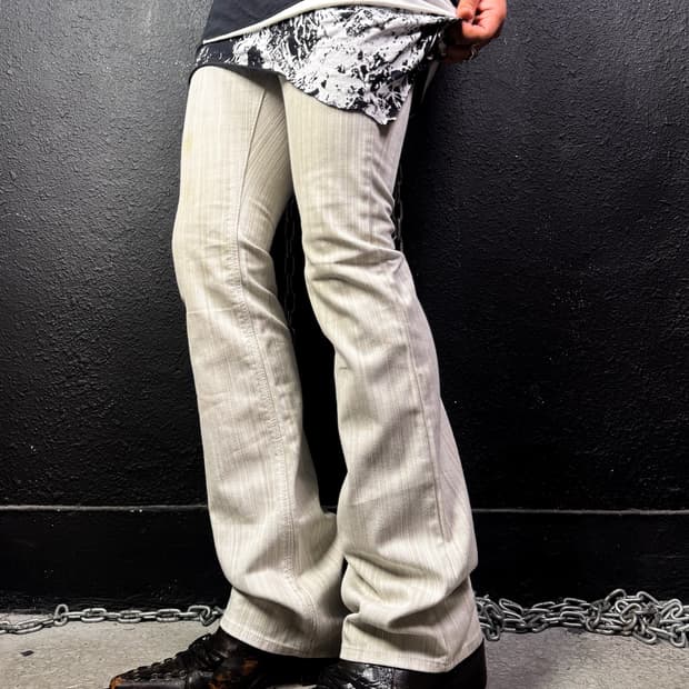 Python Detail Boot-cut Pants