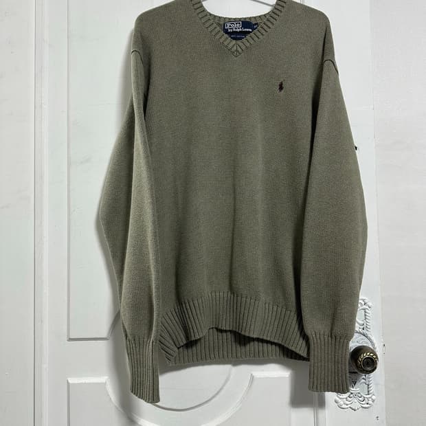 폴로 랄프로렌 브이넥 니트