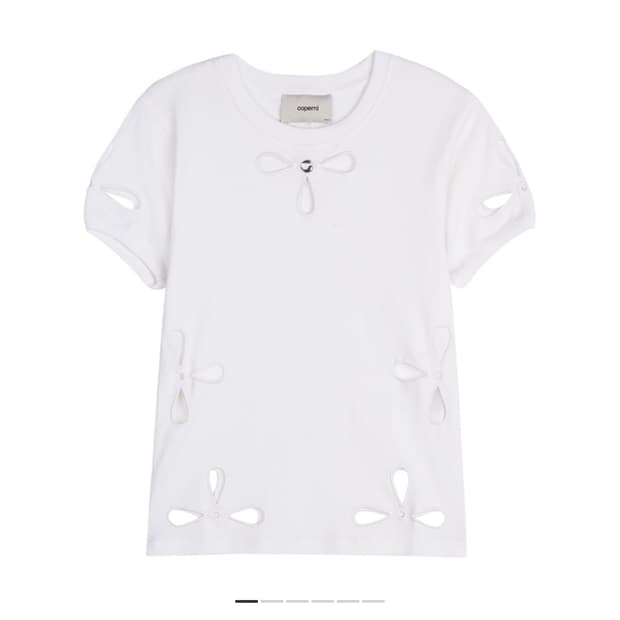코페르니 페탈 자수 티셔츠
