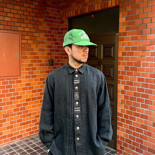 일본 브랜드 빈티지 블랙 셔츠 (희귀템)