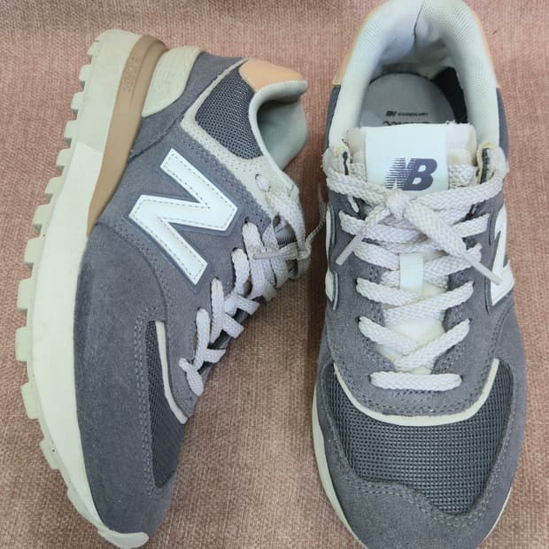 뉴발란스 245mm- 574 그레이 스웨이드 운동화