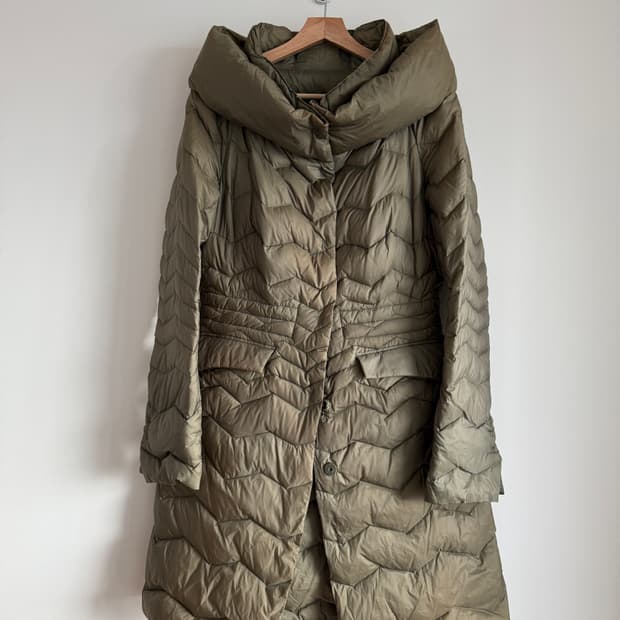 MADE IN ITALY 구스 다운 롱 패딩