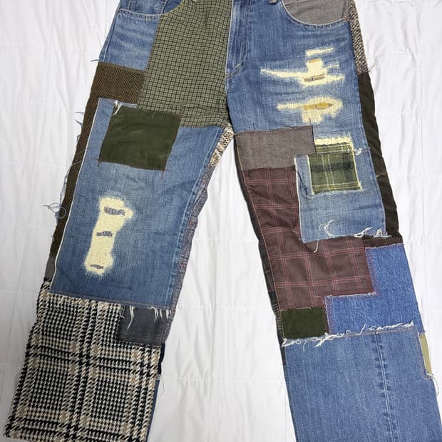 준야와타나베맨 24aw 패치워크 데님