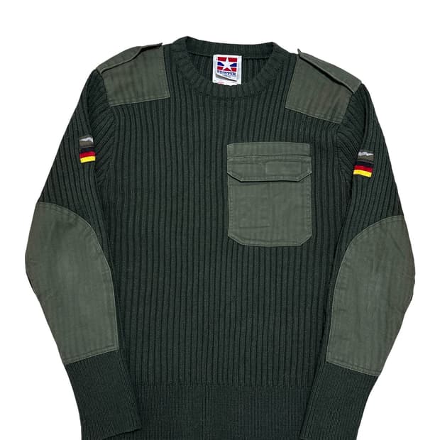 프로퍼 독일군 카키 코만도 니트