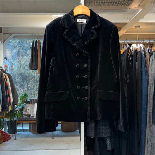 Jpn 벨루어 더블브레스티드 자켓