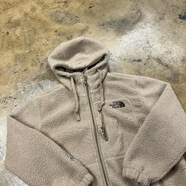 [정품/S] 노스페이스 후리스 후드 집업 베이지 b8