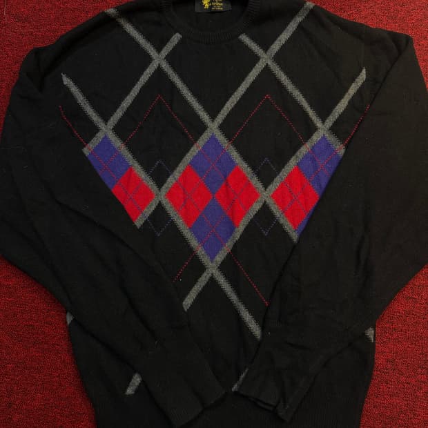 Barrie 아가일 패턴 니트