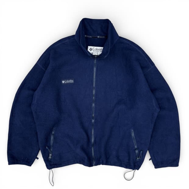90's 컬럼비아 풀 집 플리스