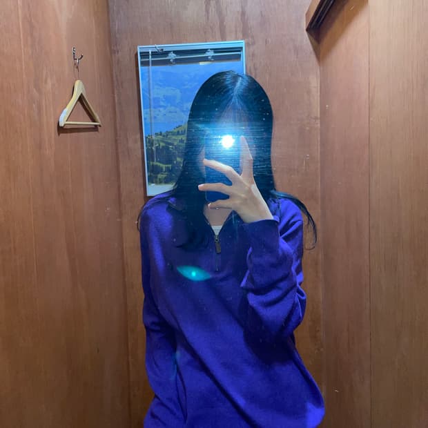 (XL) POLO 폴로 랄프로렌 반집업 니트