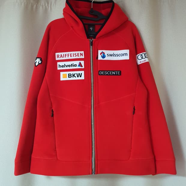 데상트 스위스 스키팀 후리스 자켓 95