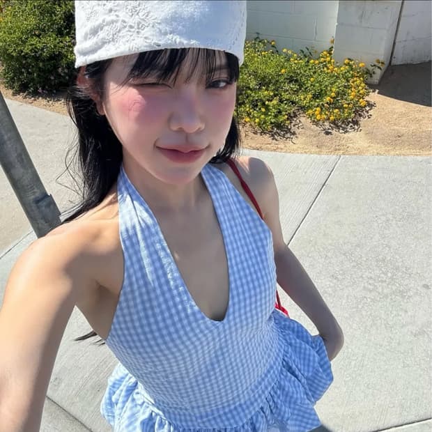 (새상품) 위드아웃썸머 홀터탑 Marine halter top_check