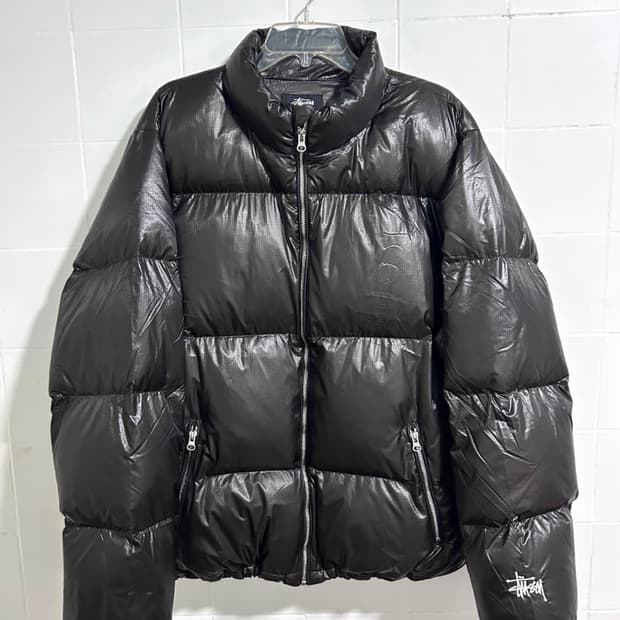 스투시 다운 퍼퍼 파라슈트 립스탑 패딩