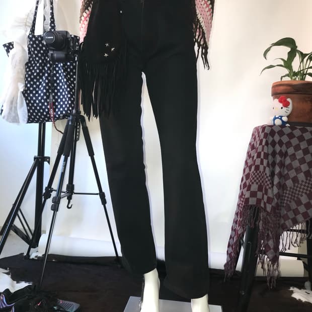 LEVI’S 607 Orange Tab Straight Black Jea